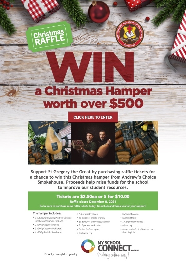 St Gregory's The Great Christmas Raffle St Gregory's The Great Christmas Raffle