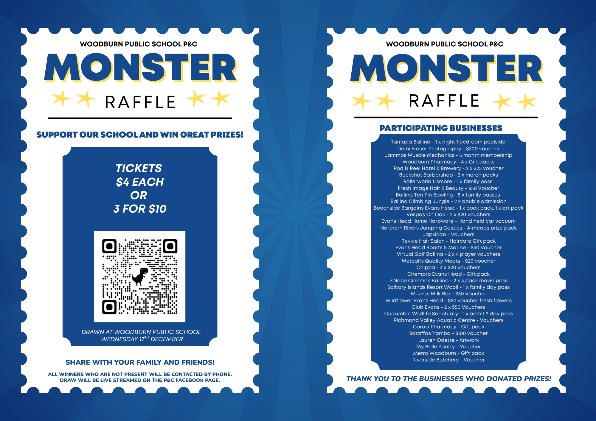 Woodburn PS P&C Raffle Woodburn PS P&C Raffle